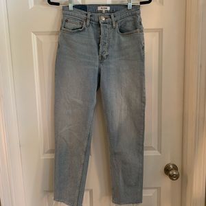 Re/Done Lightwash Skinny Jeans